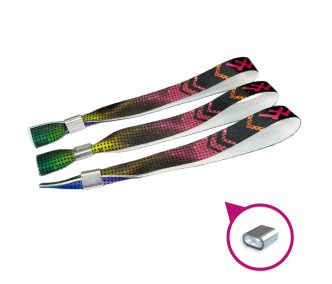   Braccialetti Tessuto - (15x340mm, stampa full color su un lato) - con chiusura in alluminio