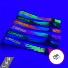 Braccialetti Tessuto - (15x340mm, stampa full color FLUO su un lato con dati variabili) - con chiusura in alluminio