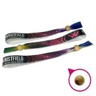 Braccialetti Tessuto - (15x340mm, stampa full color su un lato) - con chiusura bamboo riutilizzabile