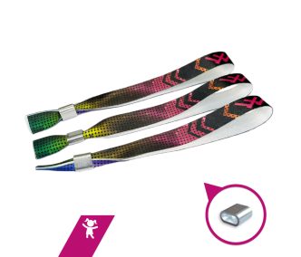   Braccialetti Tessuto Per Bambini - (15x300mm, stampa full color su un lato) - con chiusura in alluminio 