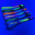 Braccialetti Tessuto Per Bambini - (15x300mm, stampa full color FLUO su un lato) - con chiusura in plastica
