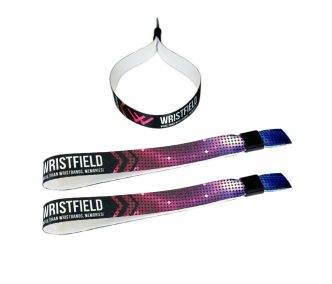   Braccialetti Tessuto Per Bambini - (15x300mm, stampa full color su un lato) - con chiusura in plastica