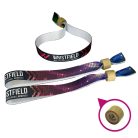 Braccialetti Tessuto - (15x340mm, stampa full color su un lato) - con chiusura bamboo-plastica monousabile