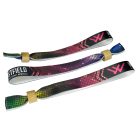 Braccialetti Tessuto - (15x340mm, stampa full color su un lato) - con chiusura bamboo-plastica monousabile