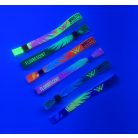 Braccialetti Tessuto - (15x340mm, stampa full color FLUO su un lato) - con chiusura monousabile in plastica