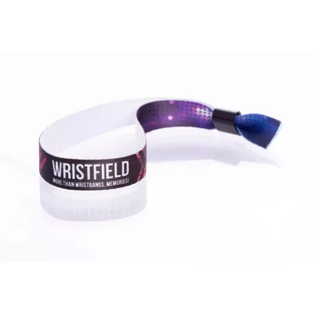Braccialetti Tessuto - (15x340mm, stampa full color su un lato) - con chiusura monousabile in plastica