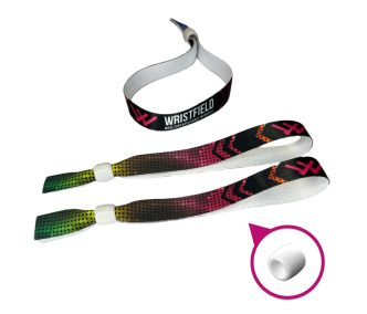   Braccialetti Tessuto - (15x340mm, stampa full color su un lato) - con chiusura riutilizzabile in plastica