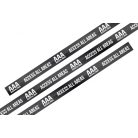 Braccialetti Tessuto - (15x340mm, prestampati full color su un lato) - con chiusura monousabile in plastica  -  AAA - ACCESS ALL AREAS