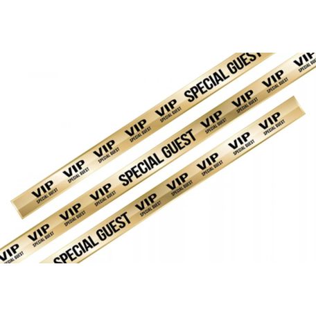 Braccialetti Tessuto - (15x340mm, prestampati full color su un lato) - con chiusura monousabile in plastica - VIP SPECIAL GUEST