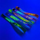 Braccialetti Tessuto - (15x340mm, stampa full color FLUO su un lato, dati variabili) - con chiusura riutilizzabile in plastica