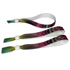 Braccialetti Tessuto - (15x340mm, stampa full color su un lato, dati variabili) - con chiusura riutilizzabile in plastica