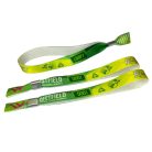 Braccialetto Ecologico - (PET Riciclato, 15x340mm, stampa full color su un lato, dati variabili) con chiusura in alluminio