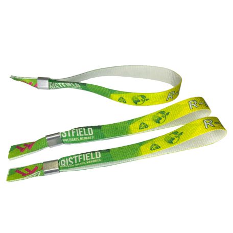 Braccialetto Ecologico - (PET Riciclato, 15x340mm, stampa full color su un lato) con chiusura in alluminio