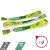 Braccialetto Ecologico - (PET Riciclato, 15x340mm, stampa full color su un lato, dati variabili) con chiusura riutilizzabile in plastica