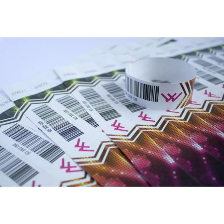 Braccialetti Tyvek 1" -  Full Colour con Codice a Barre