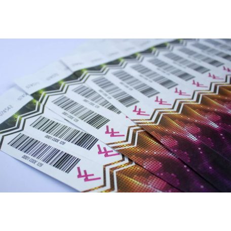 Braccialetti Tyvek 1" -  Full Colour con Codice a Barre