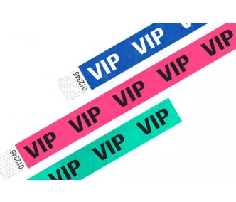 Braccialetti Tyvek 1" Prestampati - VIP