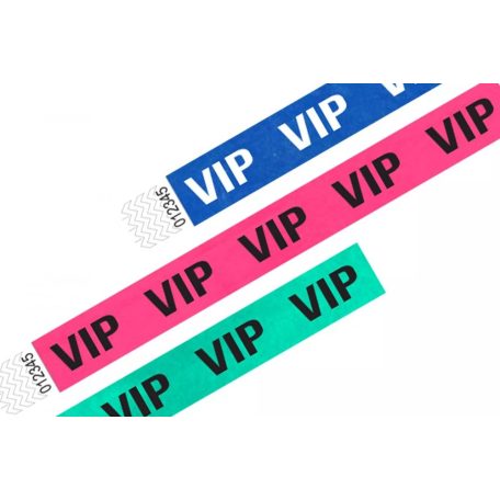 Braccialetti Tyvek 1" Prestampati - VIP