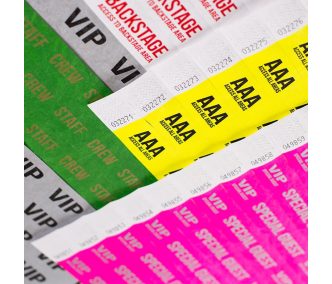 Braccialetti Tyvek 1" Prestampati - VIP