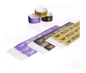   Braccialetti personalizzati Tyvek 1" - Stampa serigrafica a 1 colore