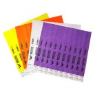 Braccialetti personalizzati Tyvek 1"  - STAMPA NERA