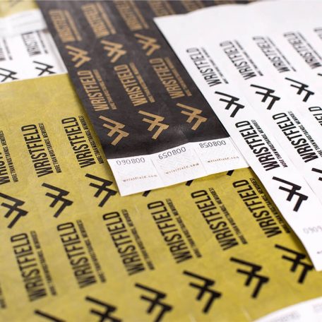 Braccialetti personalizzati Tyvek 1" - Stampa serigrafica a 1 colore