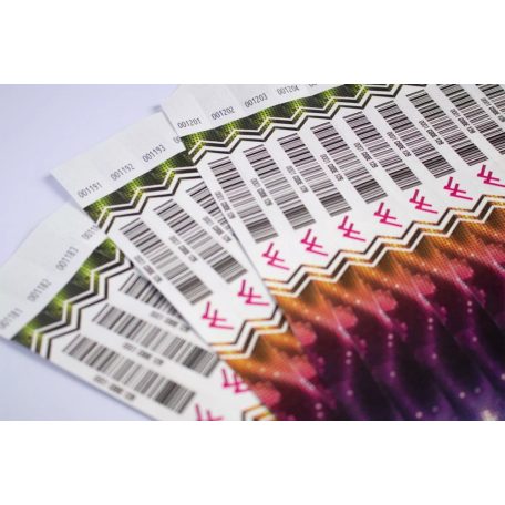 Braccialetti Tyvek ¾" -  Full Colour con Codice a Barre