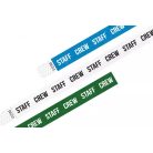 Braccialetti Tyvek 3/4" Prestampati - STAFF / CREW