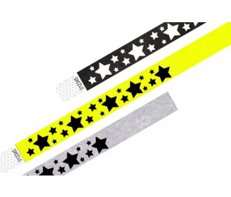 Braccialetti Tyvek 3/4" Prestampati - Stelle