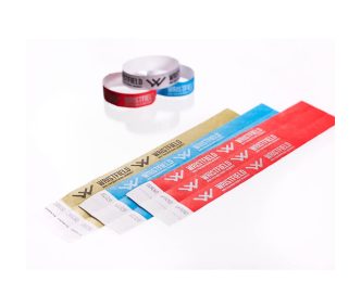   Braccialetti personalizzati Tyvek 3/4" -  Stampa serigrafica a 1 colore