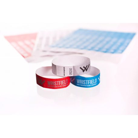 Braccialetti Tyvek 3/4" - Con stampa Fosforescente