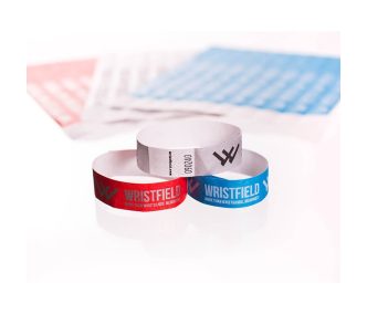   Braccialetti personalizzati Tyvek 3/4" -  Stampa serigrafica a 1 colore