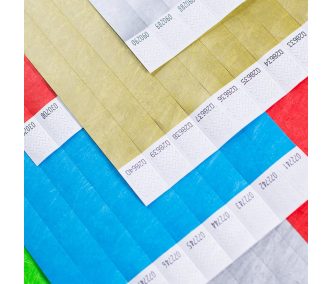   Braccialetti identificativi Tyvek 3/4" - Durevoli e Impermeabili  - Neutri